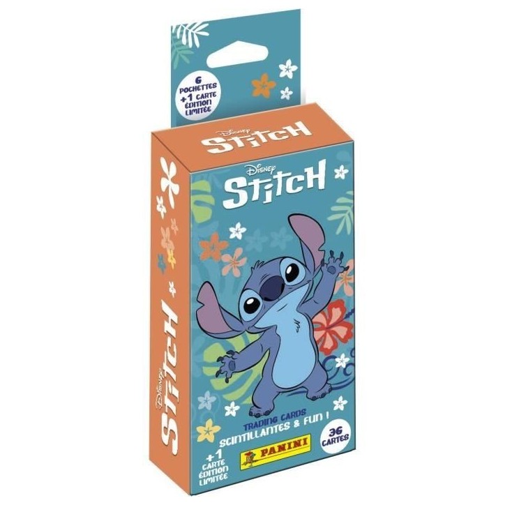 Blister de 6 pochettes + 1 carte EL - PANINI - STITCH TC - 36 cartes Blister de 6 pochettes + 1 carte EL - PANINI - STITCH TC - 36 cartes