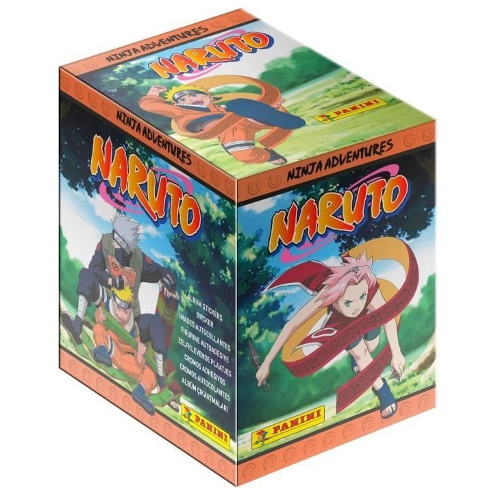 Boîte de 36 pochettes - PANINI - NARUTO - Les aventures d'un ninja - 180 stickers