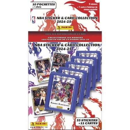 Blister - PANINI - Basket NBA US 2024/25 - 10 pochettes