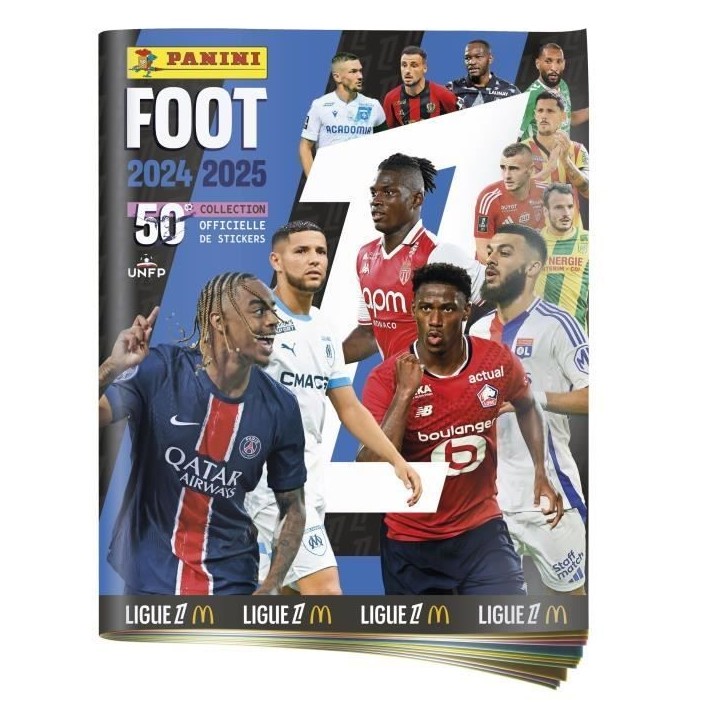 Starter Pack - PANINI - Foot Ligue 1 2024-2025 - McDonald's - Album - 2 pochettes - 1 offerte Starter Pack - PANINI - Foot Ligue 1 2024-2025 - McDonald's - Album - 2 pochettes - 1 offerte
