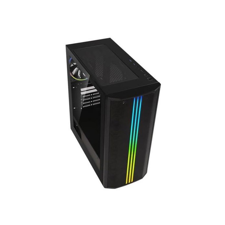 Boîtier Semitower - Bitfenix - Saber Mesh RGB - Noir - 4 baies internes - Refroidissement par air