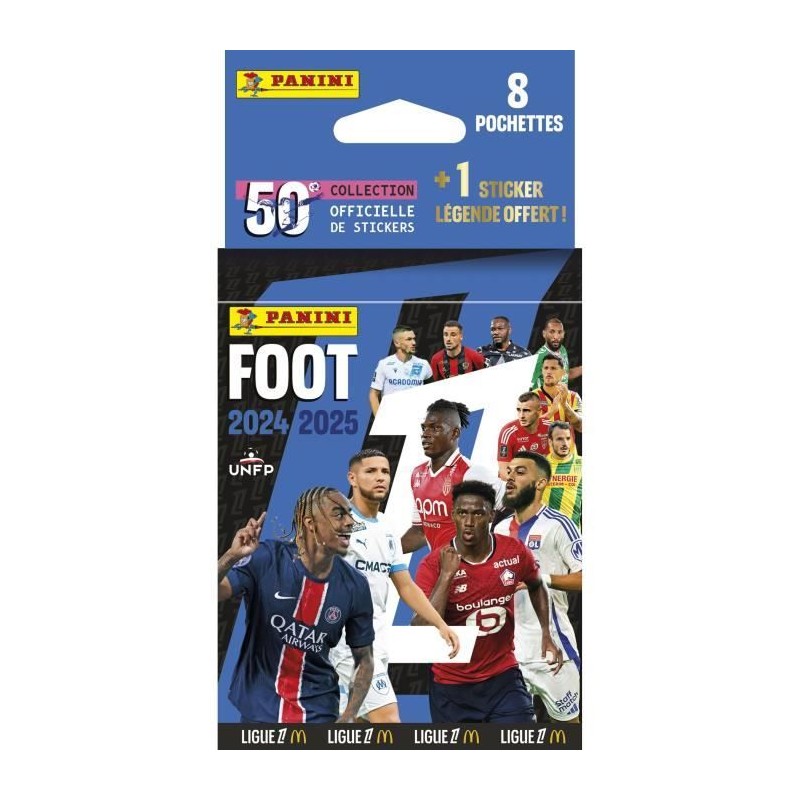 Blister stickers - PANINI - Foot Ligue 1 2024-2025 McDonald's - 8 poch Blister stickers - PANINI - Foot Ligue 1 2024-2025 McDonald's - 8 poch