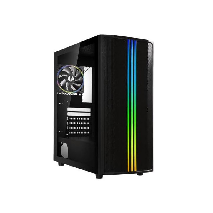 Boîtier Semitower - Bitfenix - Saber Mesh RGB - Noir - 4 baies internes - Refroidissement par air