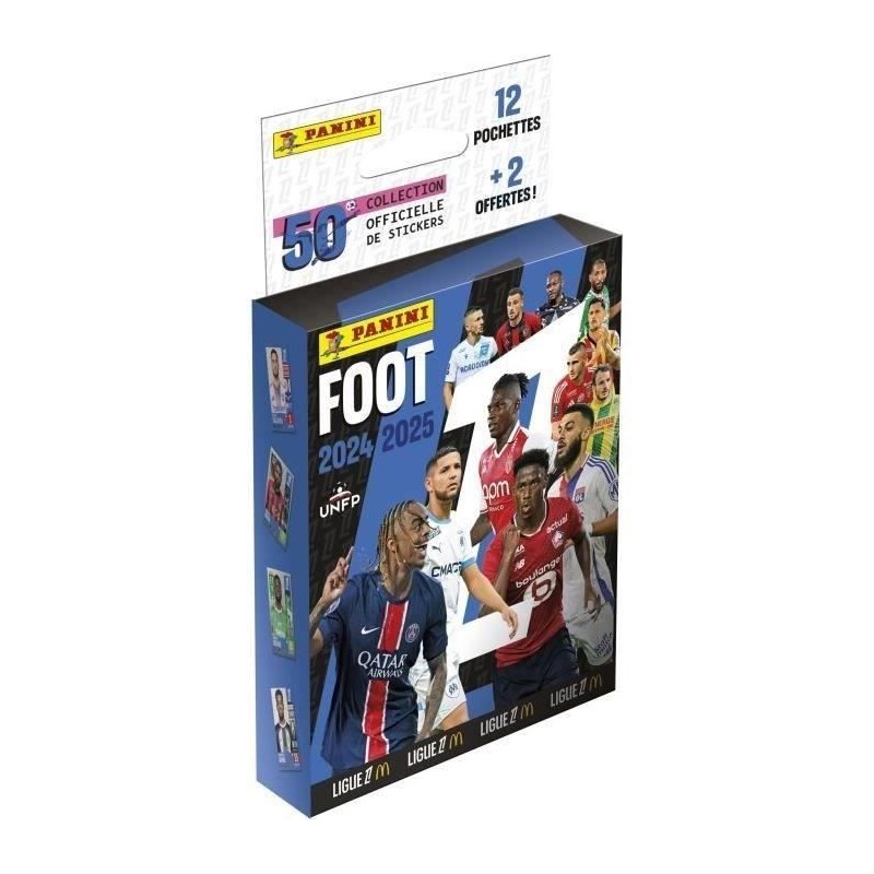 Blister - PANINI - Foot Ligue 1 2024-2025 - McDonald's - 12 pochettes Blister - PANINI - Foot Ligue 1 2024-2025 - McDonald's - 12 pochettes