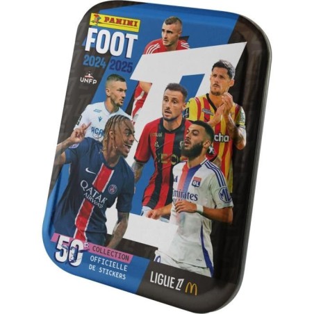 Boîte métal - PANINI - Foot Ligue 1 2024-2025 - McDonald's - 12 poch
