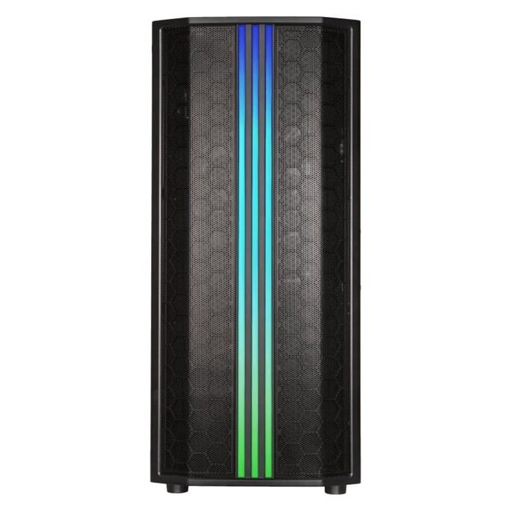 Boîtier Semitower - Bitfenix - Saber Mesh RGB - Noir - 4 baies internes - Refroidissement par air
