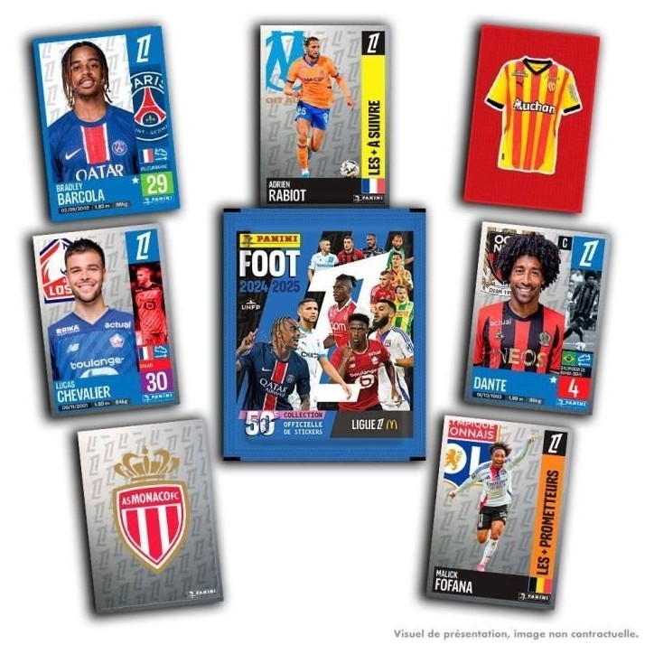 Boîte métal - PANINI - Foot Ligue 1 2024-2025 - McDonald's - 12 pochettes - 84 stickers Boîte métal - PANINI - Foot Ligue 1 2024-2025 - McDonald's - 12 pochettes - 84 stickers