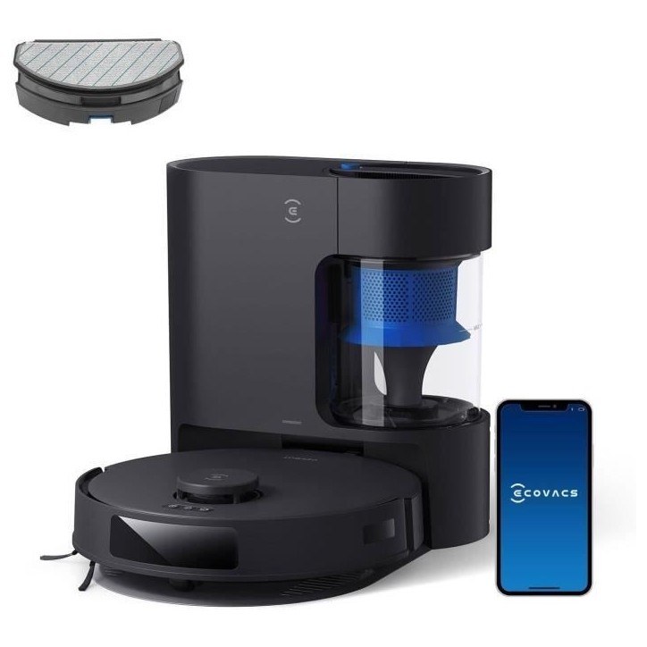 ECOVACS Aspirateur Robot DEEBOT N20 Pro Plus, Robot Aspirateur Laveur 8000Pa avec vidange Automatique poussire, Batterie 300 Min ECOVACS Aspirateur Robot DEEBOT N20 Pro Plus, Robot Aspirateur Laveur 8000Pa avec vidange Automatique poussire, Batterie 300 Min
