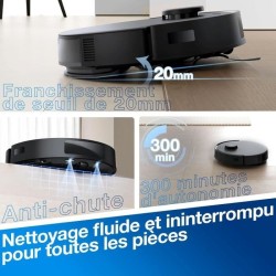 ECOVACS Aspirateur Robot DEEBOT N20 Pro Plus, Robot Aspirateur Laveur