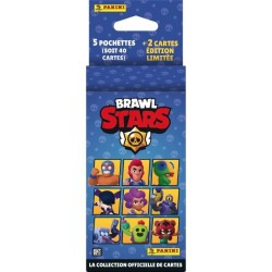 Blister - PANINI - BRAWL STARS TC - 5 pochettes - 2 cartes édition li