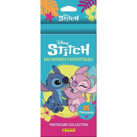 Blister - PANINI - STITCH PHOTOCARDS - 4 pochettes + 1 offerte - 25 ca