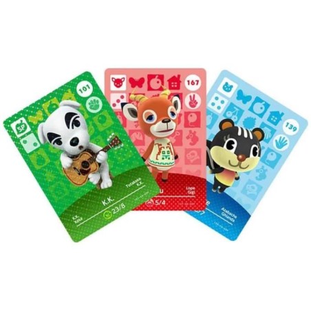 Cartes Amiibo - Animal Crossing Série 2 • Contient 3 cartes dont 1 spéciale