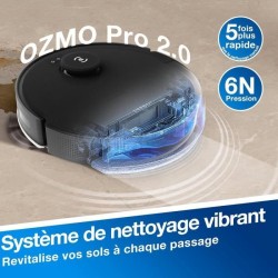 ECOVACS Aspirateur Robot DEEBOT N20 Pro Plus, Robot Aspirateur Laveur
