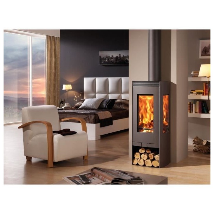 Poele a bois - PANADERO - Alba Ecodesign - 9,5 kw - Bûches 50 cm Poele a bois - PANADERO - Alba Ecodesign - 9,5 kw - Bûches 50 cm