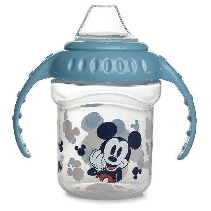 Tasse a poignée - THERMOBABY - Sippy 250 ml - Bec silicone - Anti-fuites - Mickey Cool Tasse a poignée - THERMOBABY - Sippy 250 ml - Bec silicone - Anti-fuites - Mickey Cool