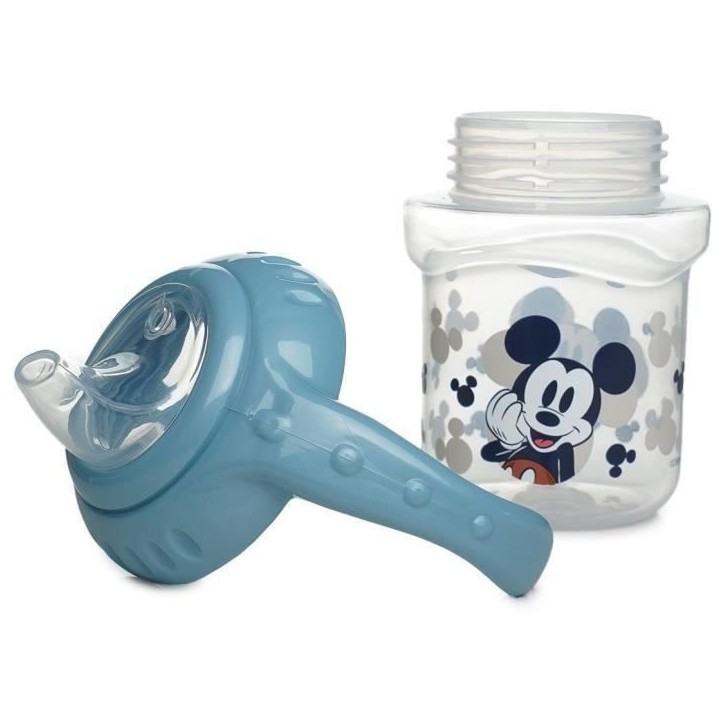 Tasse a poignée - THERMOBABY - Sippy 250 ml - Bec silicone - Anti-fuites - Mickey Cool Tasse a poignée - THERMOBABY - Sippy 250 ml - Bec silicone - Anti-fuites - Mickey Cool