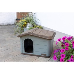 KERBL - Maison extérieure pour chats - 60 x 51 x 41 cm - Gris et