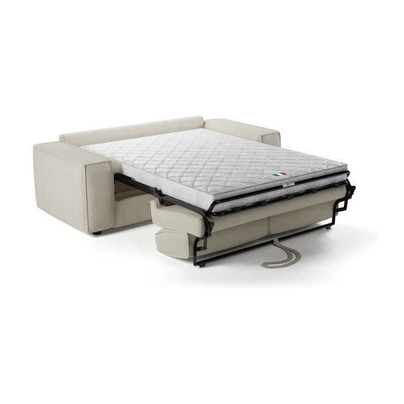 Canapé convertible express en velours côtelé - matelas 14cm - PAOLA Canapé convertible express en velours côtelé - matelas 14cm - PAOLA
