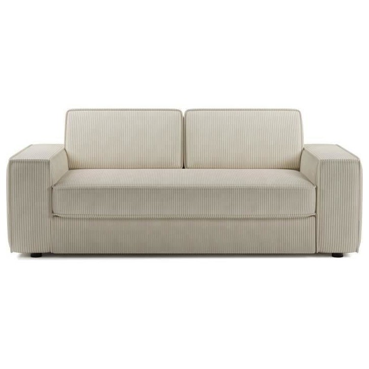 Canapé convertible express en velours côtelé - matelas 14cm - PAOLA - 210 x 100 x 87 cm Canapé convertible express en velours côtelé - matelas 14cm - PAOLA - 210 x 100 x 87 cm