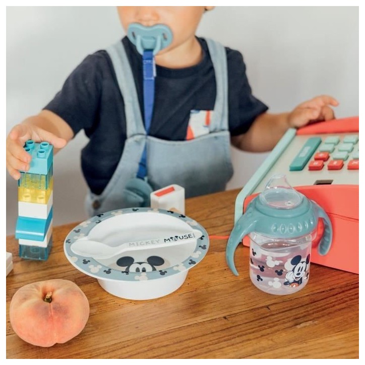 Tasse a poignée - THERMOBABY - Sippy 250 ml - Bec silicone - Anti-fuites - Mickey Cool Tasse a poignée - THERMOBABY - Sippy 250 ml - Bec silicone - Anti-fuites - Mickey Cool