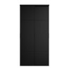 Portes de placard - Coulissantes - PARISOT - Chene et noir - L.120 x H