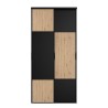 Portes de placard - Coulissantes - PARISOT - Chene et noir - L.120 x H