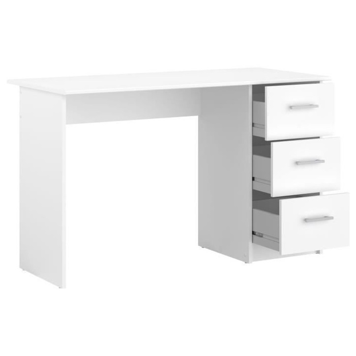Chambre complete enfant 3 pieces ZODIAC - Lit + chevet + bureau - Décor blanc - PARISOT Chambre complete enfant 3 pieces ZODIAC - Lit + chevet + bureau - Décor blanc - PARISOT