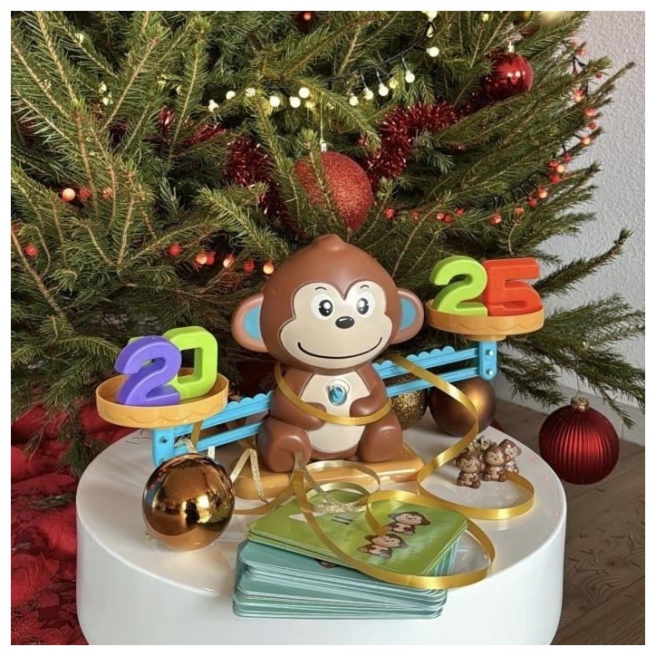 Balance de Mathématique Singe, Jeu Éducatif Ludique pour Apprendre a Compter En S'amusant, Enfant Cadeau Jouet Créatif Balance de Mathématique Singe, Jeu Éducatif Ludique pour Apprendre a Compter En S'amusant, Enfant Cadeau Jouet Créatif
