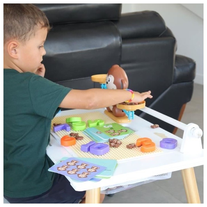 Balance de Mathématique Singe, Jeu Éducatif Ludique pour Apprendre a Compter En S'amusant, Enfant Cadeau Jouet Créatif Balance de Mathématique Singe, Jeu Éducatif Ludique pour Apprendre a Compter En S'amusant, Enfant Cadeau Jouet Créatif