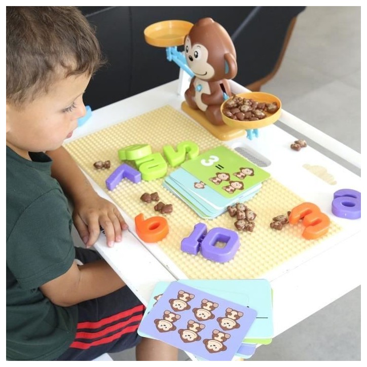 Balance de Mathématique Singe, Jeu Éducatif Ludique pour Apprendre a Compter En S'amusant, Enfant Cadeau Jouet Créatif Balance de Mathématique Singe, Jeu Éducatif Ludique pour Apprendre a Compter En S'amusant, Enfant Cadeau Jouet Créatif