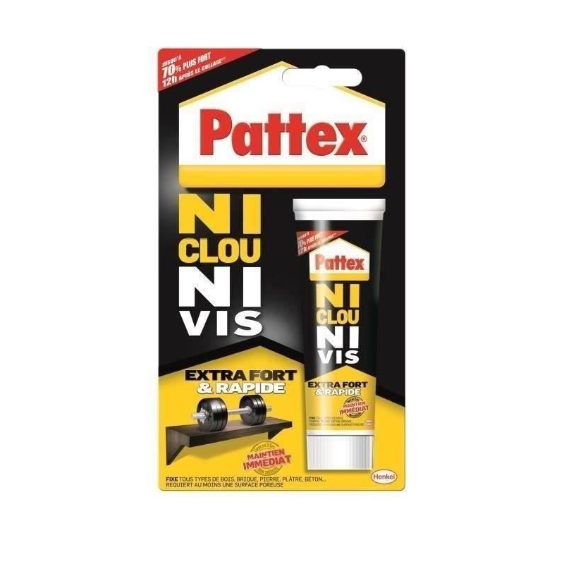Colle PATTEX Ni clou Ni vis 52g Colle PATTEX Ni clou Ni vis 52g