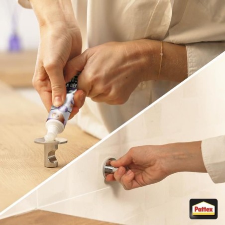 Colle Fixation - PATTEX - 2970856 - Ni clou ni vis - Fix & Défix - Tube - 44g