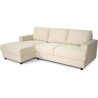 Canapé d'angle gauche 4 places - PAUL in cord - Tissu Beige - 216 x 1