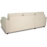 Canapé d'angle gauche 4 places - PAUL in cord - Tissu Beige - 216 x 1