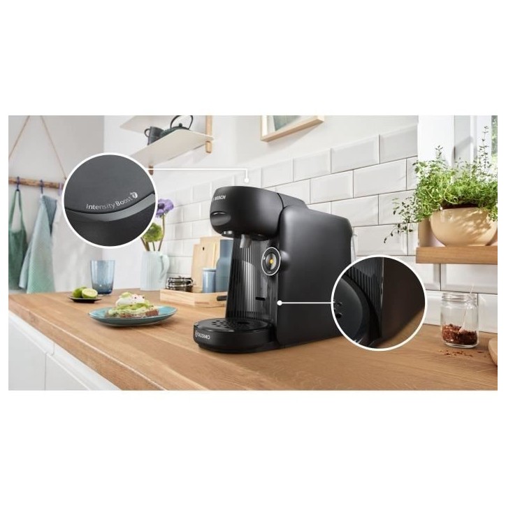 Machine a café multi-boissons - BOSCH - TASSIMO - T16 Finesse noir - 1400 W