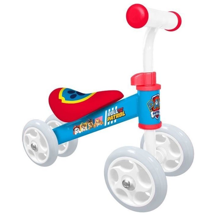Porteur draisienne 4 roues - PAW PATROL - PAT PATROUILLE - Ma premiére Draisienne Baby Walker - Bleu et Rouge Porteur draisienne 4 roues - PAW PATROL - PAT PATROUILLE - Ma premiére Draisienne Baby Walker - Bleu et Rouge