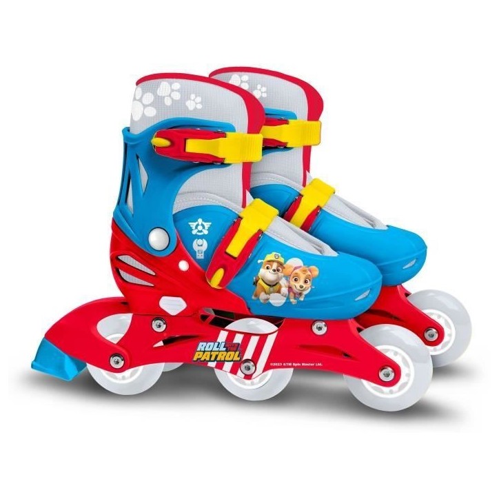 Patins en Ligne two in one - PAW PATROL - PAT PATROUILLE - 3 Roues - Tri skate et Roller in lin - Ajustable taille 27-30 Patins en Ligne two in one - PAW PATROL - PAT PATROUILLE - 3 Roues - Tri skate et Roller in lin - Ajustable taille 27-30