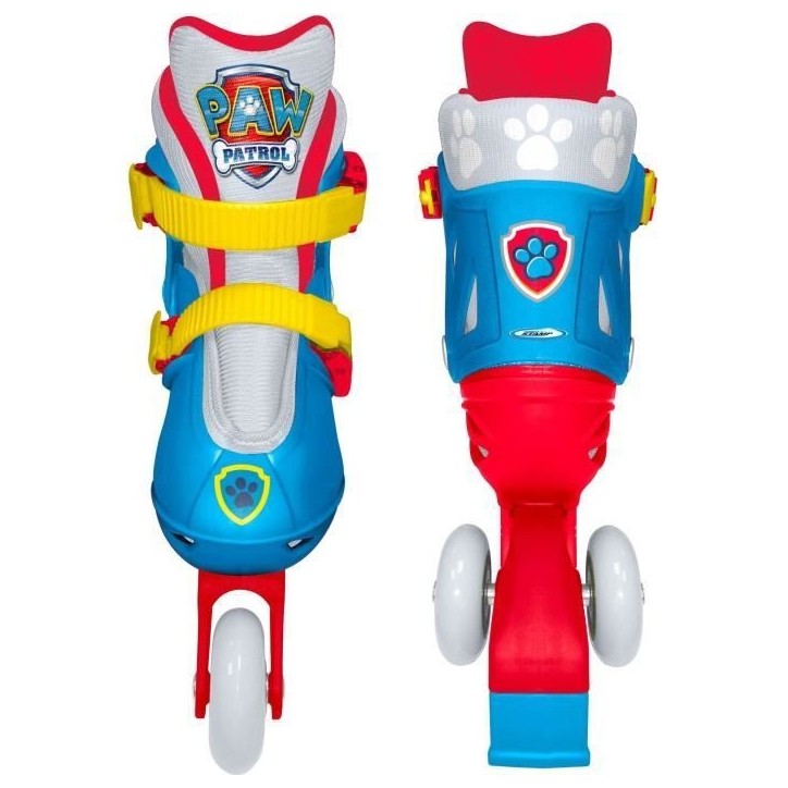 Patins en Ligne two in one - PAW PATROL - PAT PATROUILLE - 3 Roues - Tri skate et Roller in lin - Ajustable taille 27-30 Patins en Ligne two in one - PAW PATROL - PAT PATROUILLE - 3 Roues - Tri skate et Roller in lin - Ajustable taille 27-30
