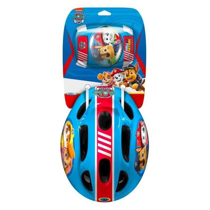 Set casque et coudieres/genouilleres - 50/56 cm - PAT PATROUILLE - PA450507