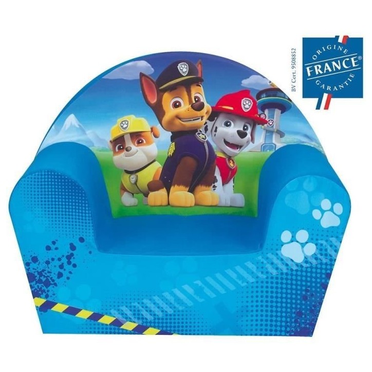 Fun House Pat Patrouille fauteuil club en mousse pour enfant Fun House Pat Patrouille fauteuil club en mousse pour enfant