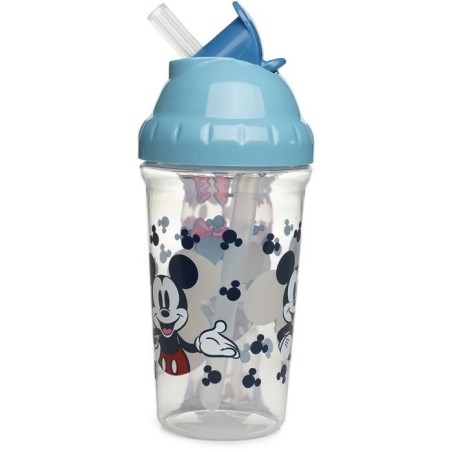 Tasse a paille - THERMOBABY - 295 ml - Anti-fuites - Clip - Mickey Coo