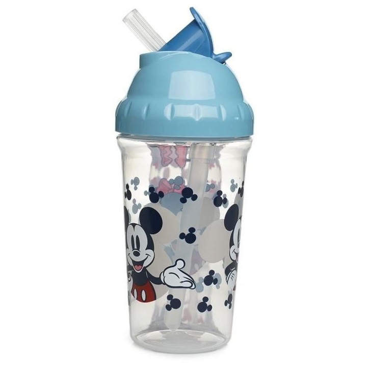 Tasse a paille - THERMOBABY - 295 ml - Anti-fuites - Clip - Mickey Cool Tasse a paille - THERMOBABY - 295 ml - Anti-fuites - Clip - Mickey Cool