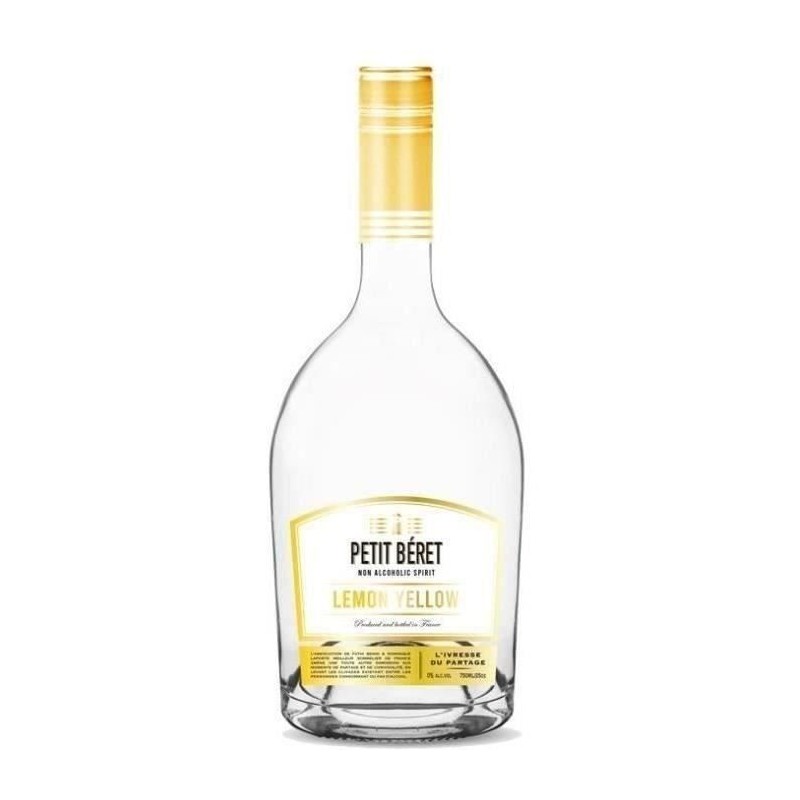 Petit Béret - Lemon Yellow - Liqueur de citron sans alcool - 75 cl Petit Béret - Lemon Yellow - Liqueur de citron sans alcool - 75 cl