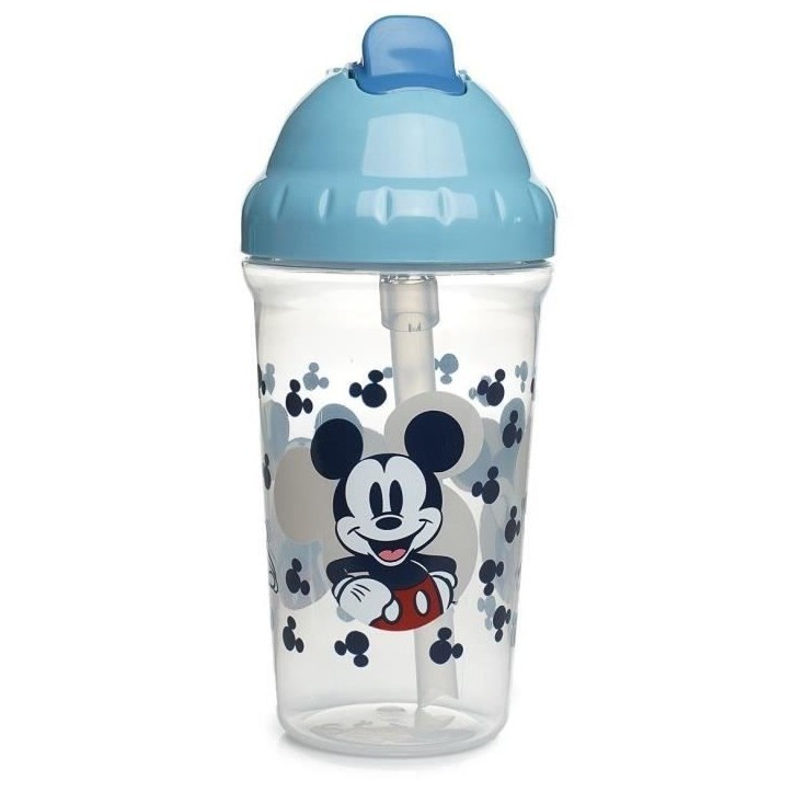 Tasse a paille - THERMOBABY - 295 ml - Anti-fuites - Clip - Mickey Cool Tasse a paille - THERMOBABY - 295 ml - Anti-fuites - Clip - Mickey Cool