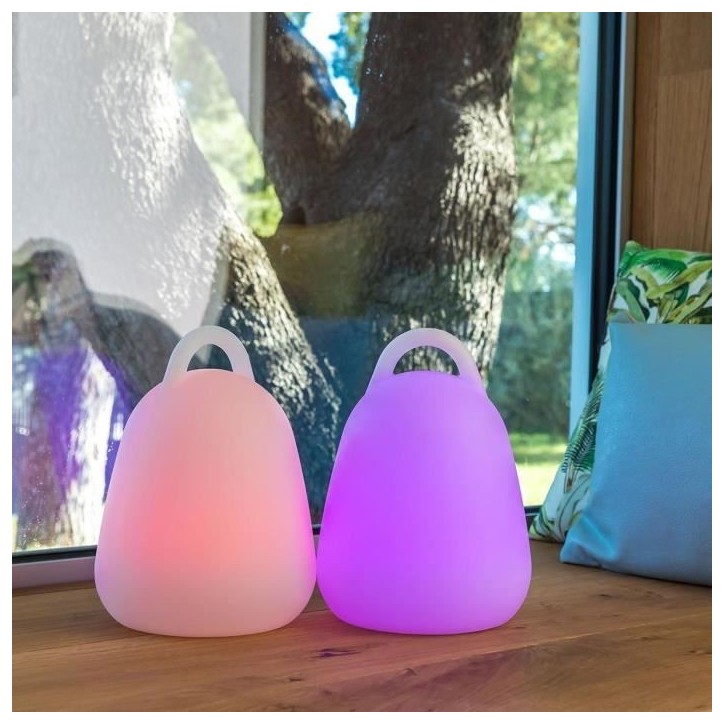 Baladeuse LED sans fil LUMISKY LIBERTY C25 - Waterproof et flottante - H 24 cm - Blanc et multicolore Baladeuse LED sans fil LUMISKY LIBERTY C25 - Waterproof et flottante - H 24 cm - Blanc et multicolore