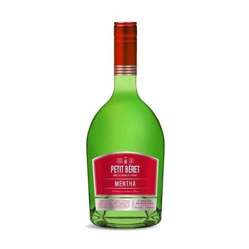 Petit Béret - Mentha - Liqueur de menthe sans alcool - 75 cl Petit Béret - Mentha - Liqueur de menthe sans alcool - 75 cl