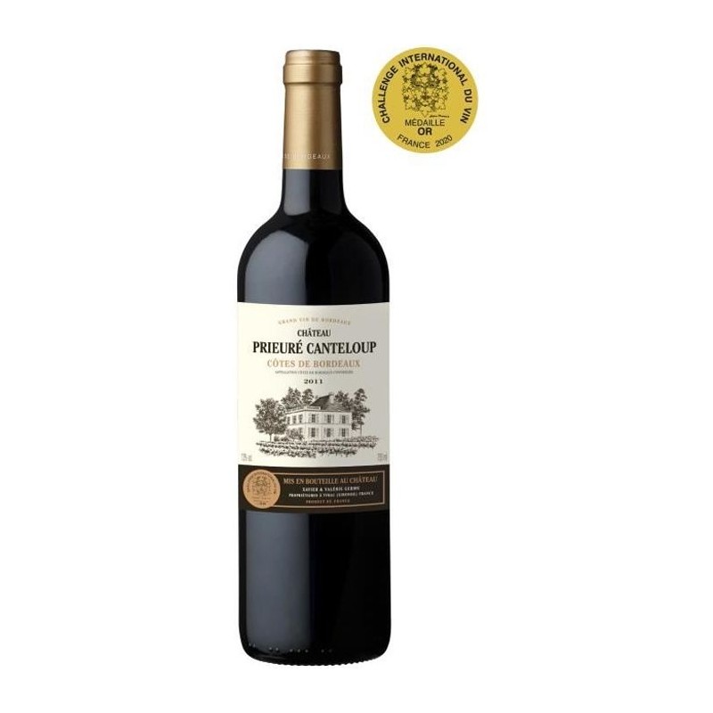 Château Prieuré Canteloup 2011 Côtes de Bordeaux - Vin rouge de Bor Château Prieuré Canteloup 2011 Côtes de Bordeaux - Vin rouge de Bor