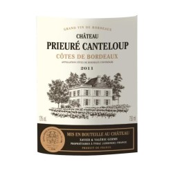 Château Prieuré Canteloup 2011 Côtes de Bordeaux - Vin rouge de Bor