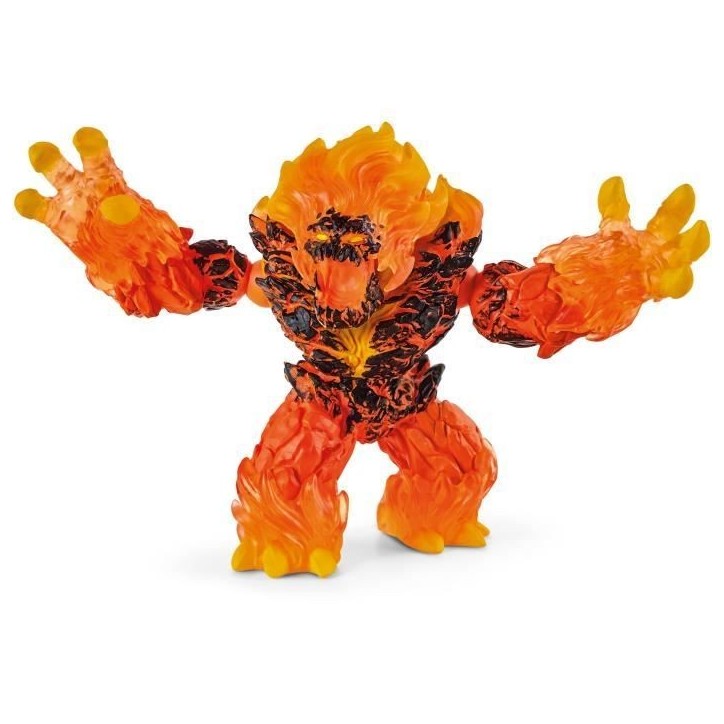 Démon de Lave, Figurine mythique avec bras et mâchoire mobiles, Jouet durable Schleich 70145 Eldrador