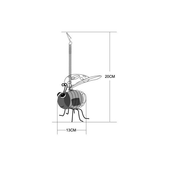 Coccinelle solaire clipsable - GALIX - Luminaires solaires - Métal/verre - 2 Lumens - 8h d'éclairage Coccinelle solaire clipsable - GALIX - Luminaires solaires - Métal/verre - 2 Lumens - 8h d'éclairage